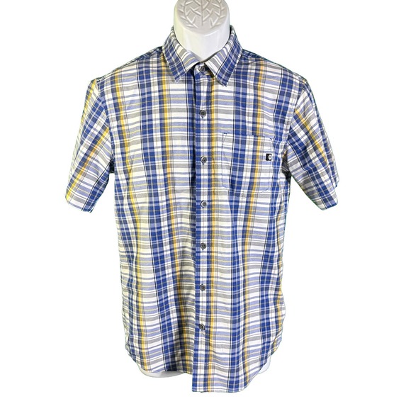 Marmot Other - Marmot Button Down Shirt Mens Small Blue Plaid Short Sleeve Outdoor Casual